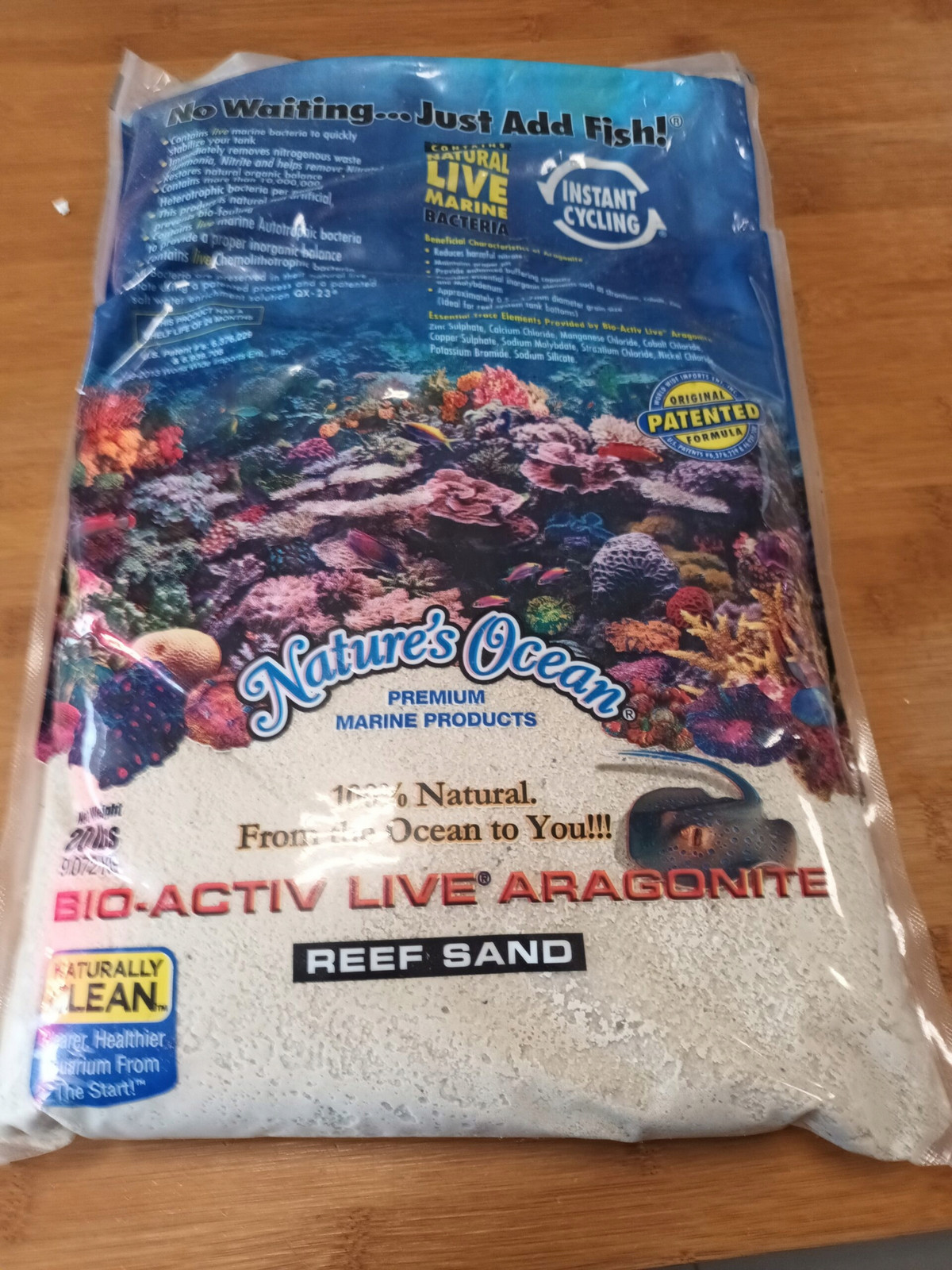 Natures Ocean Reef Sand Přírodní bílý 9,072 kg