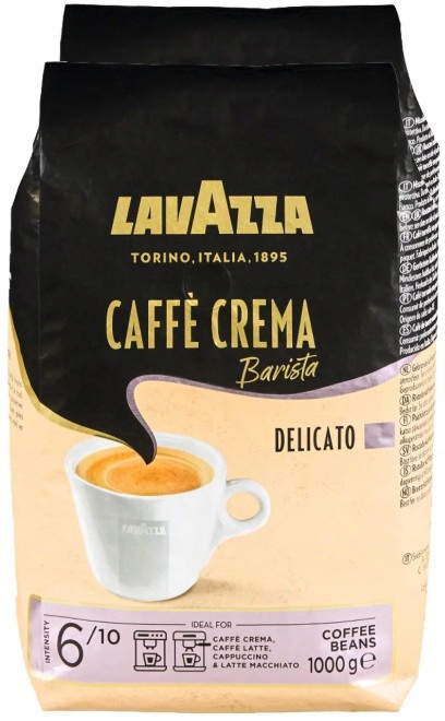 Káva zrnková 1 kg Lavazza Caffe Crema Barista Delicato 1000 g
