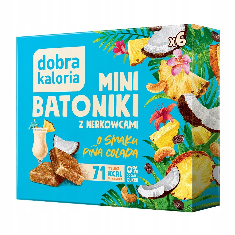 Dobra Kaloria Mini tyčinky s příchutí pina colada 102 g Set: 14 ks