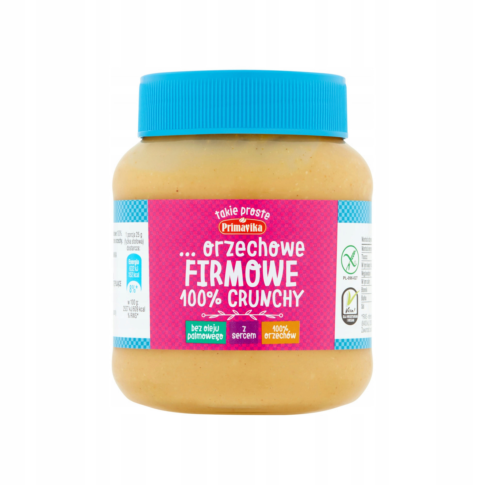 Primavika Ořechová pasta 100 % Crunchy 350 g Set: 6 ks