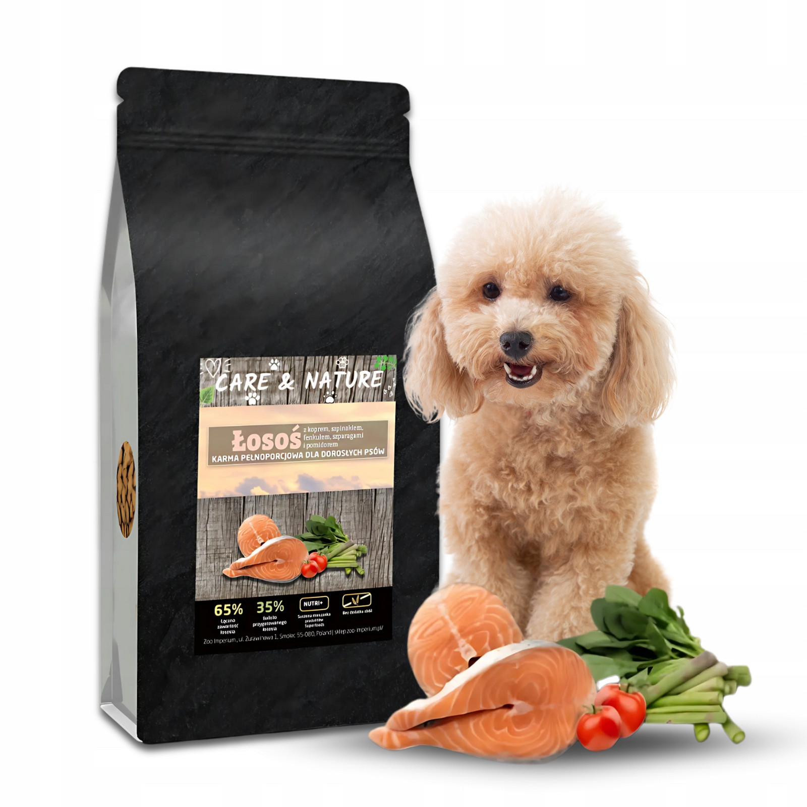 Suché Krmivo pro psy Care and Nature Skotský losos 65% Bez obilovin 12 kg