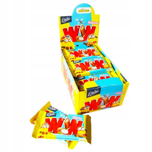 E.Wedel Ww sušenky s kokosovým krémem v mléčné čokoládě 47 g x 24 ks