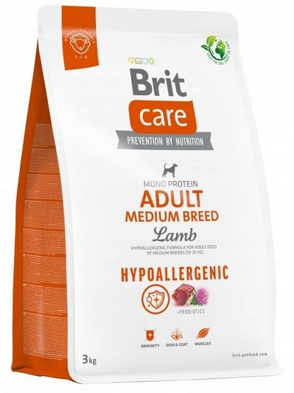 Brit Care Dog Hypoallergenic Adult Medium Breed 3kg