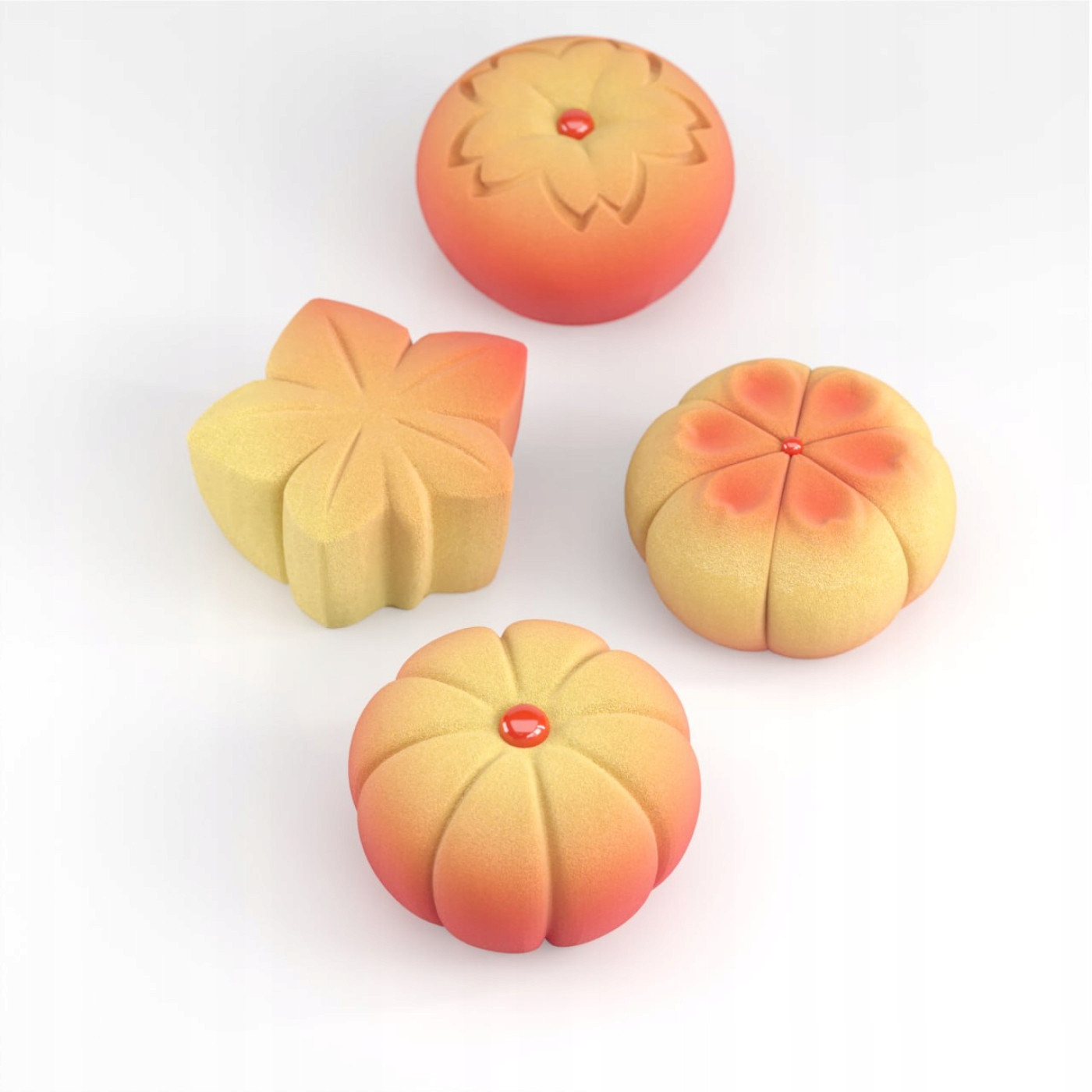 Wagashi Silicone Mould je silikonová forma na šumivé dorty Dinara Kasko