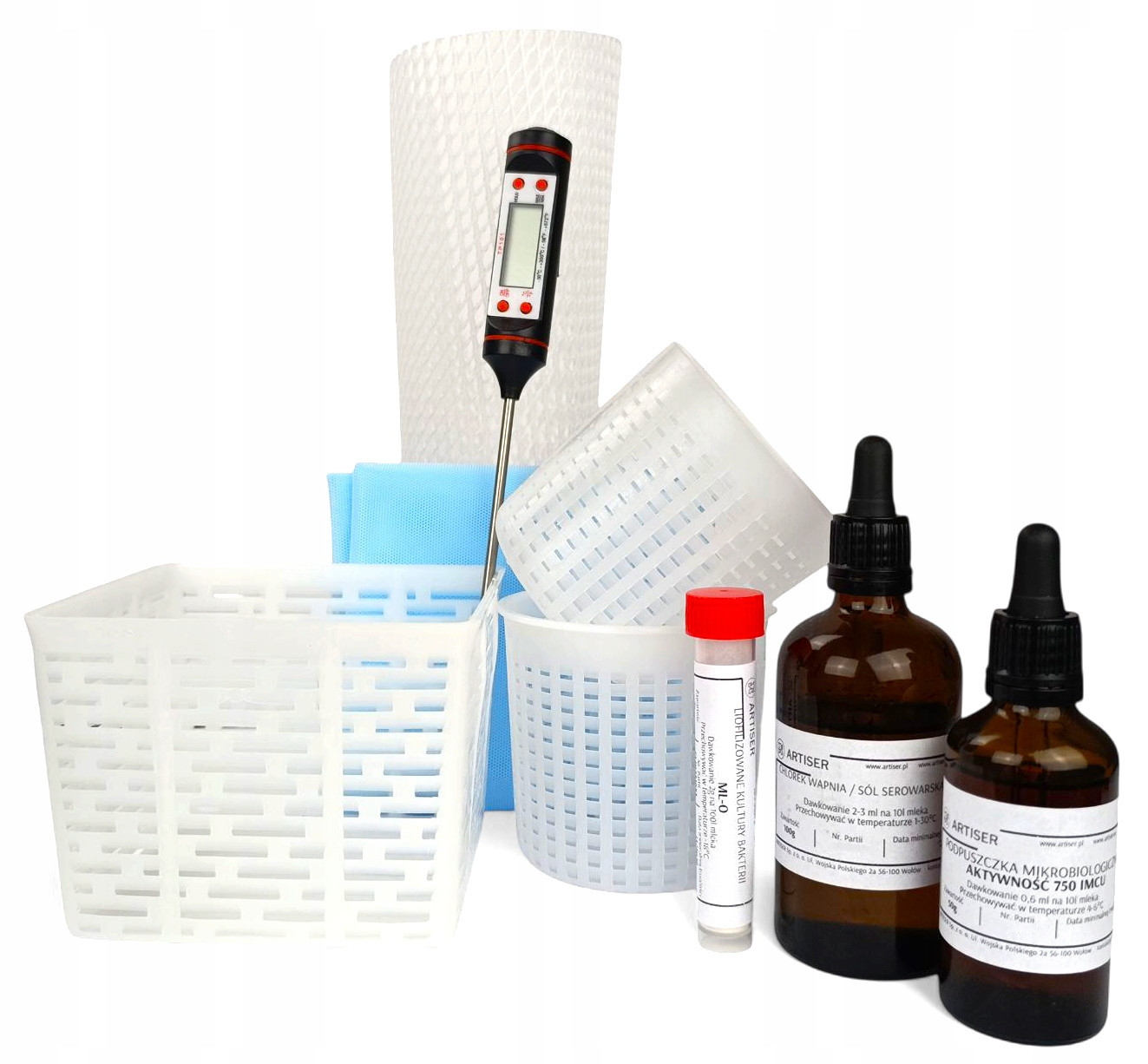 Základní sýrová sada s tekutým syřidlem a bakteriemi recepty