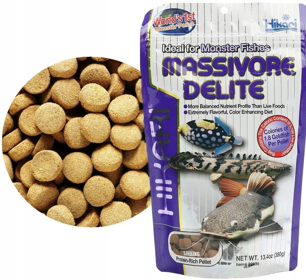 Hikari Massivore Delite pro masožravé ryby 1kg