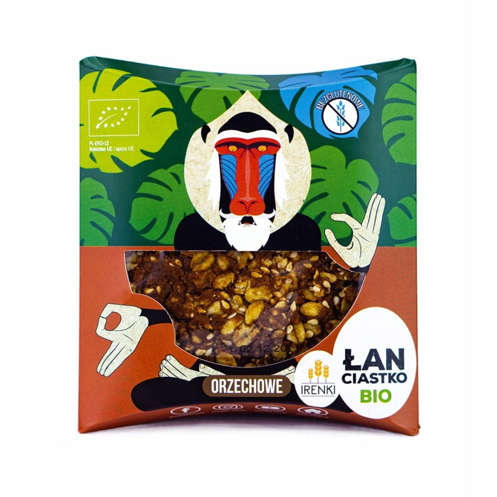 Irenki Sušenky Lán s arašídovým máslem Bio 40 g Set: 15 ks