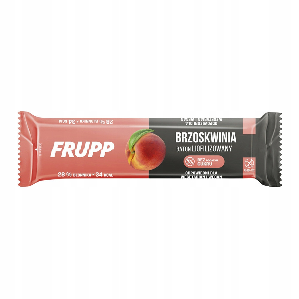 Frupp Tyčinka lyofilizovaná broskev bez lepku 10 g Set: 25 ks