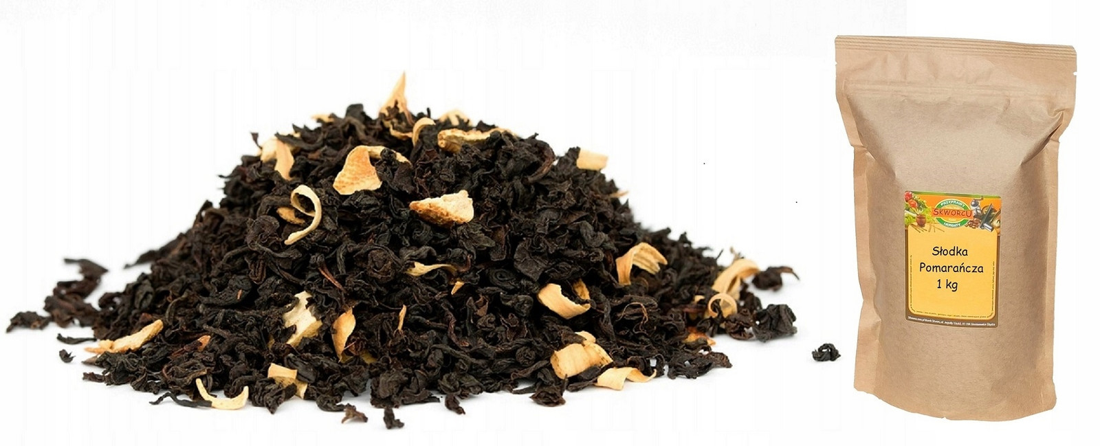 Sladký Pomeranč 1 kg čaj Velké Balení od Skworcu