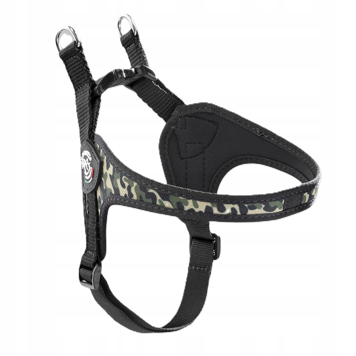 Postroj pro psa Shih Tzu, Mops 50-67 cm Tre Ponti maskáčový vel 3