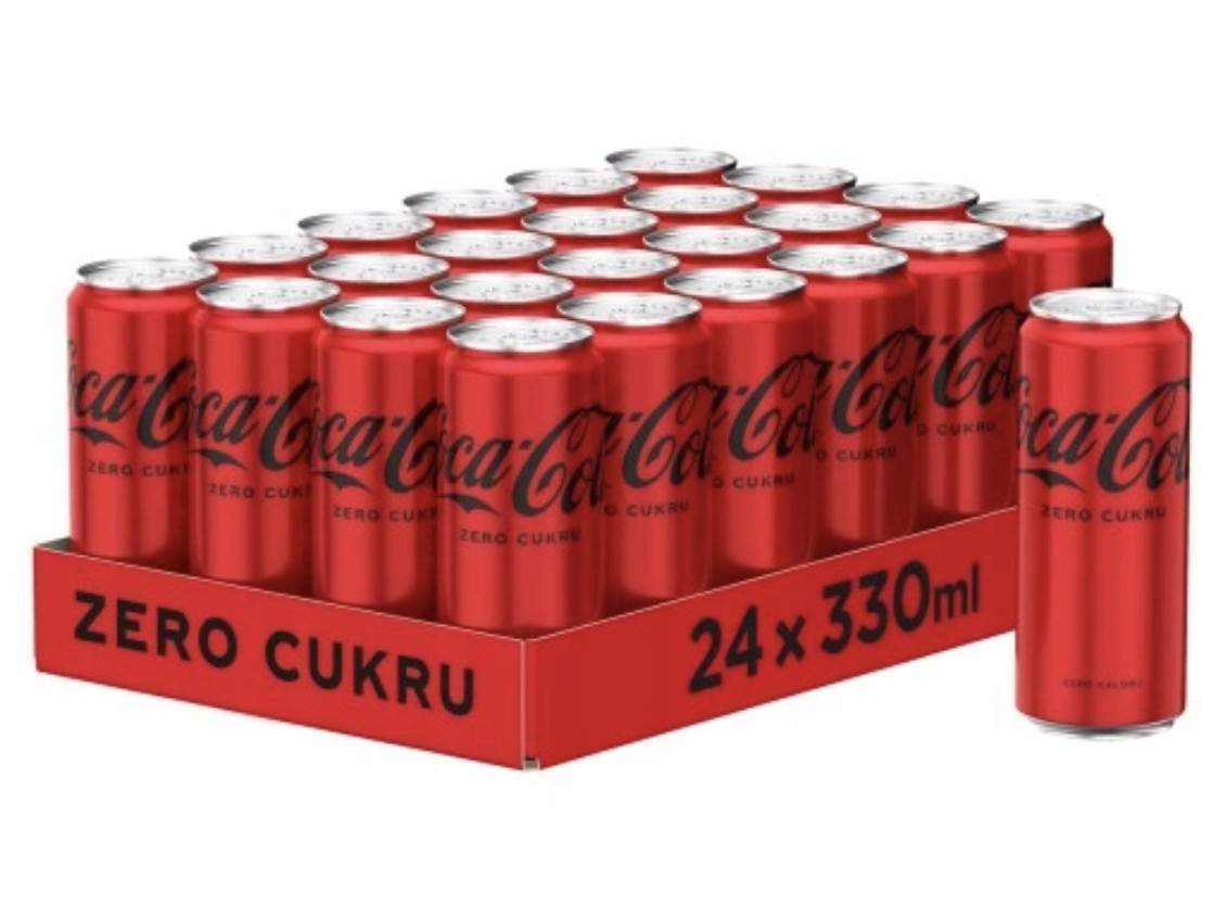 Coca Cola Zero Cukru Sycený nápoj 330 ml Set x 24 plechovek
