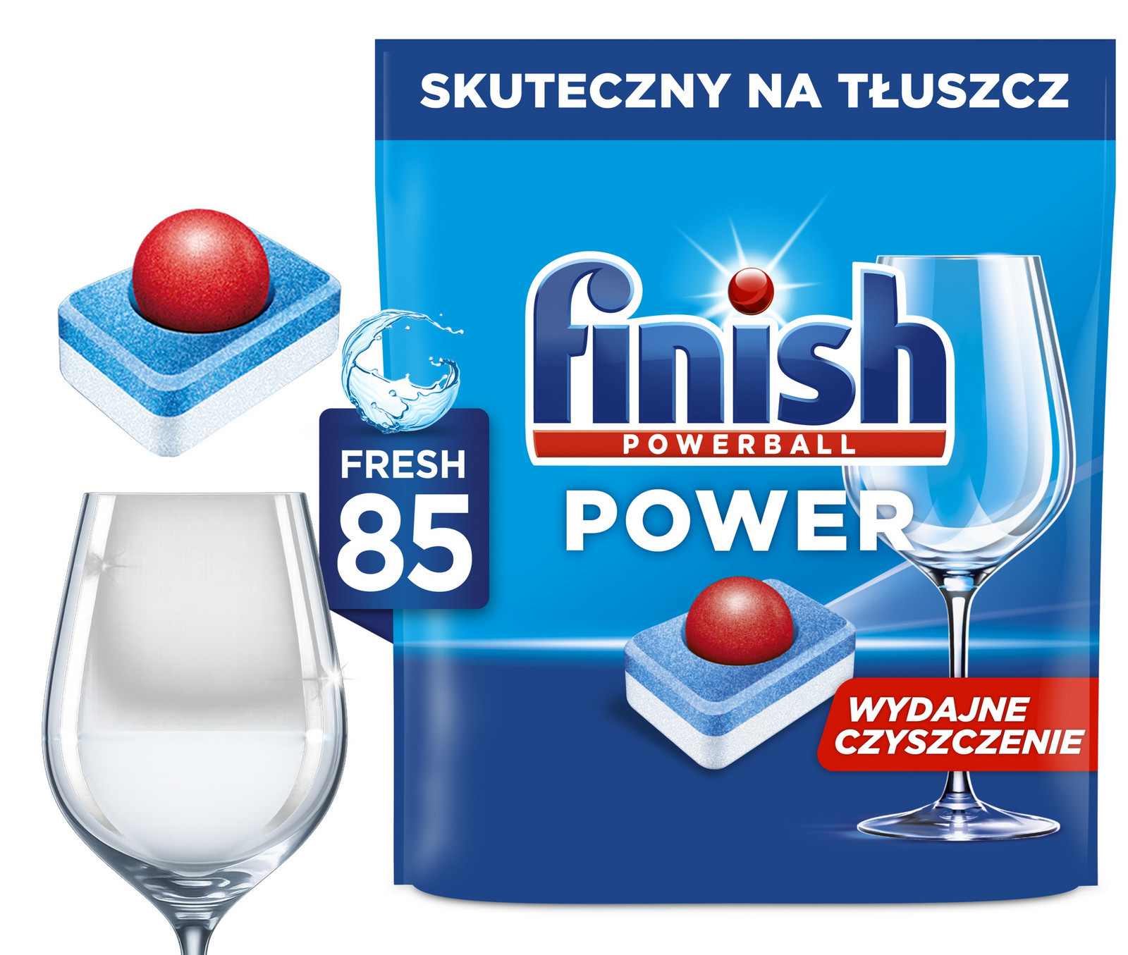Tablety Do Myčky Fresh Power Výkonné mytí nádobí All-in-1 85 ks