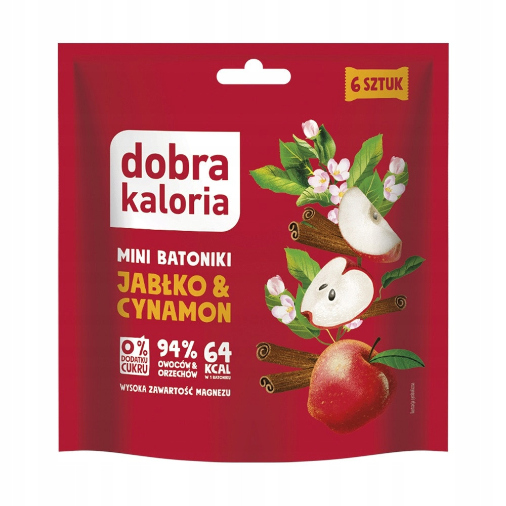 Dobra Kaloria Mini tyčinky jablko a skořice 108 g Set: 7 ks
