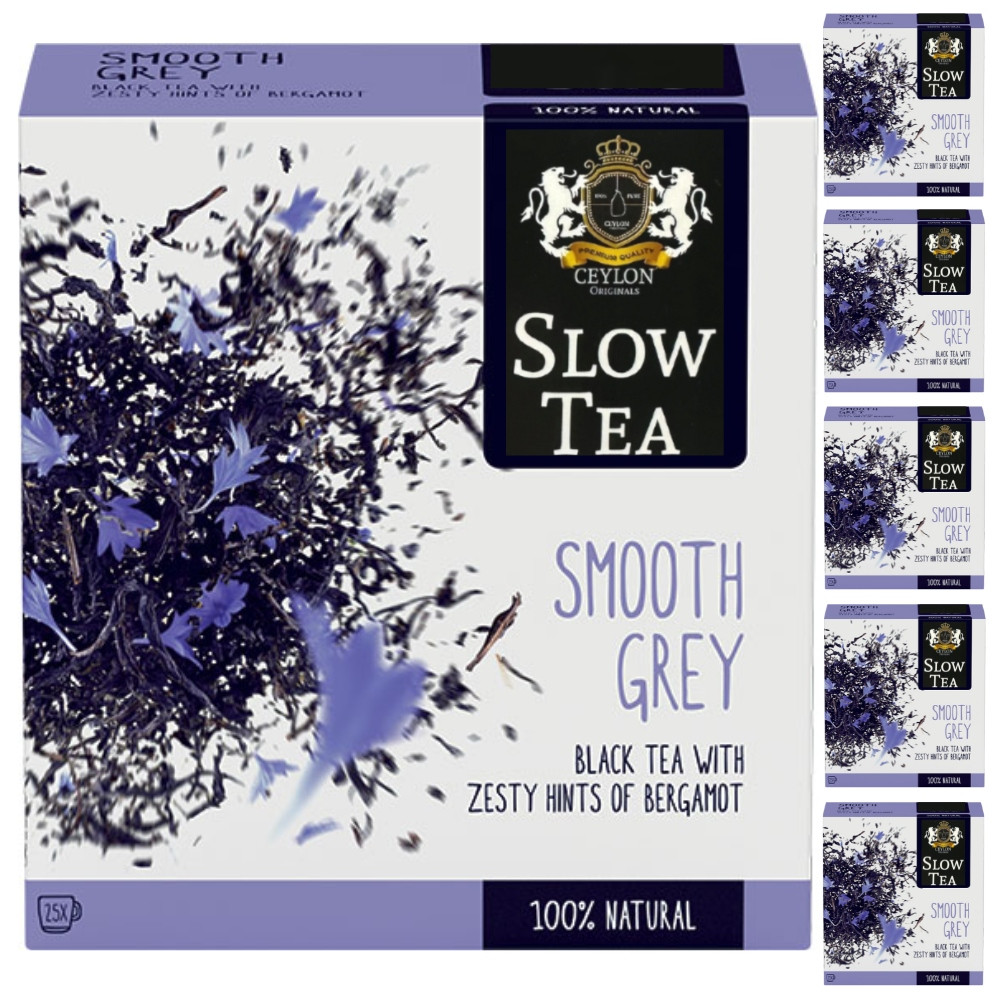 Slow Tea Smooth Grey 6 x 25 sáčků Čaj listový černý earl grey