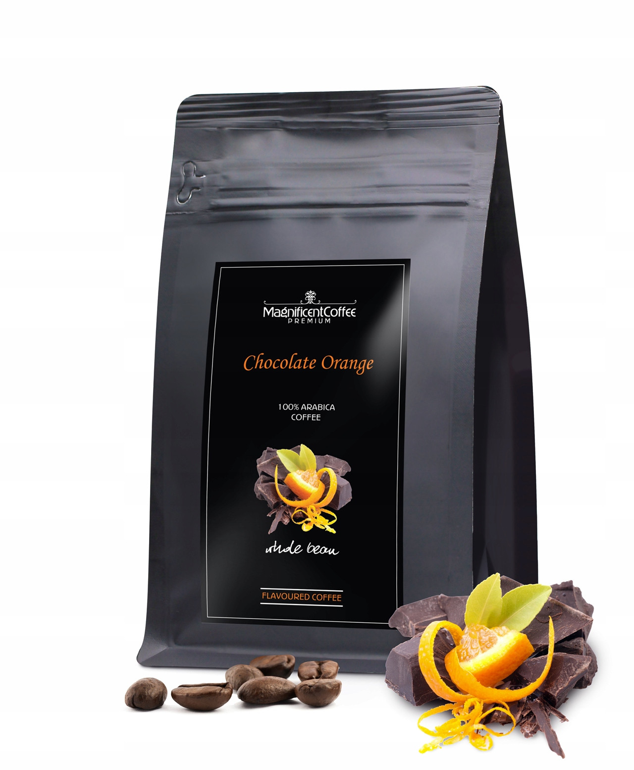 Káva zrnková ochucená Čokoláda Pomeranč 1Kg