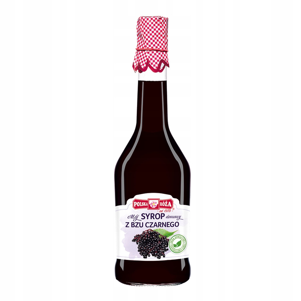 Polsko Róża Sirup z černého bezu 500 ml Set: 6 ks