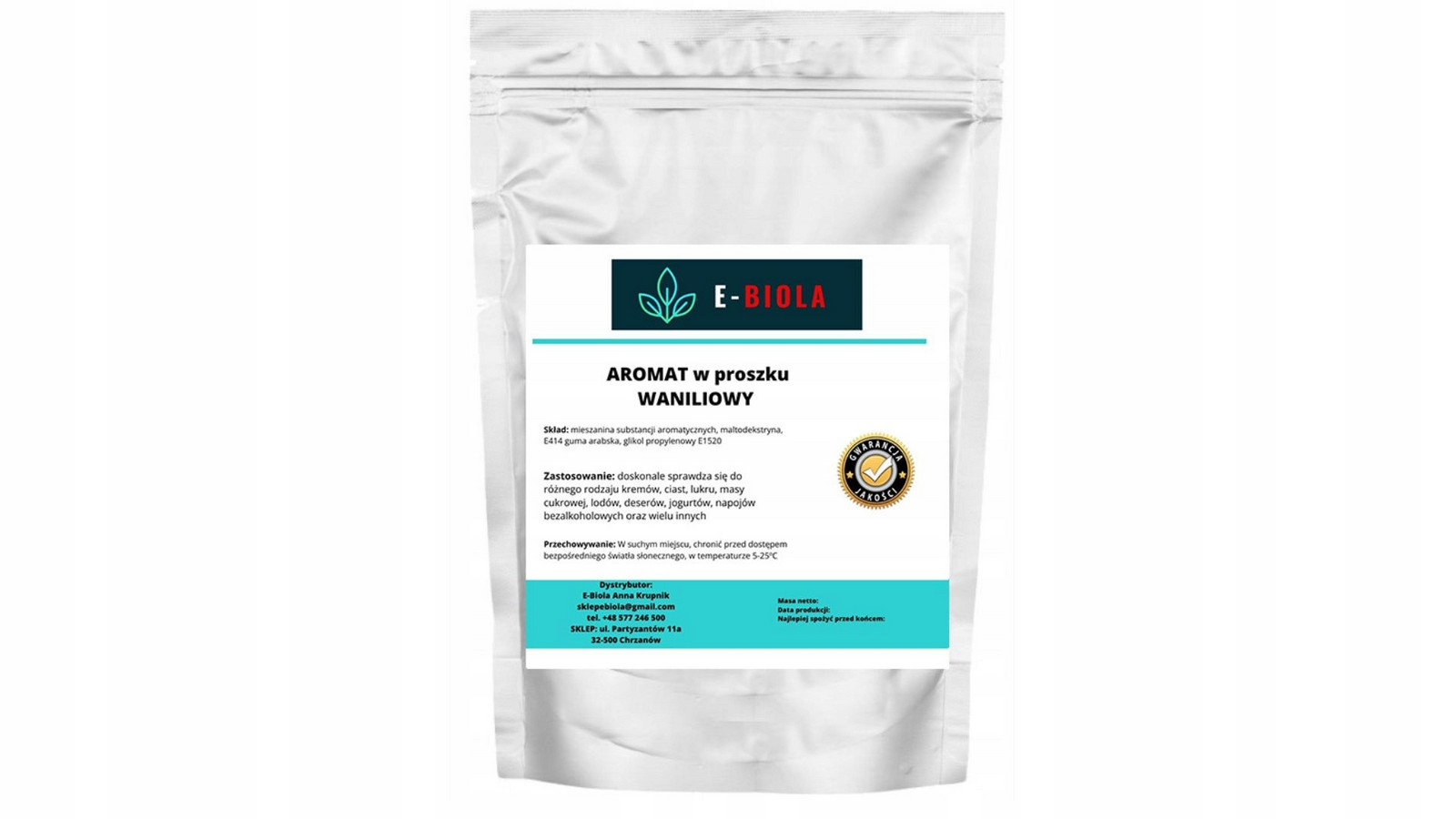 Aroma V Prášku Vanilka Potravinářská Cukrářství 500 G