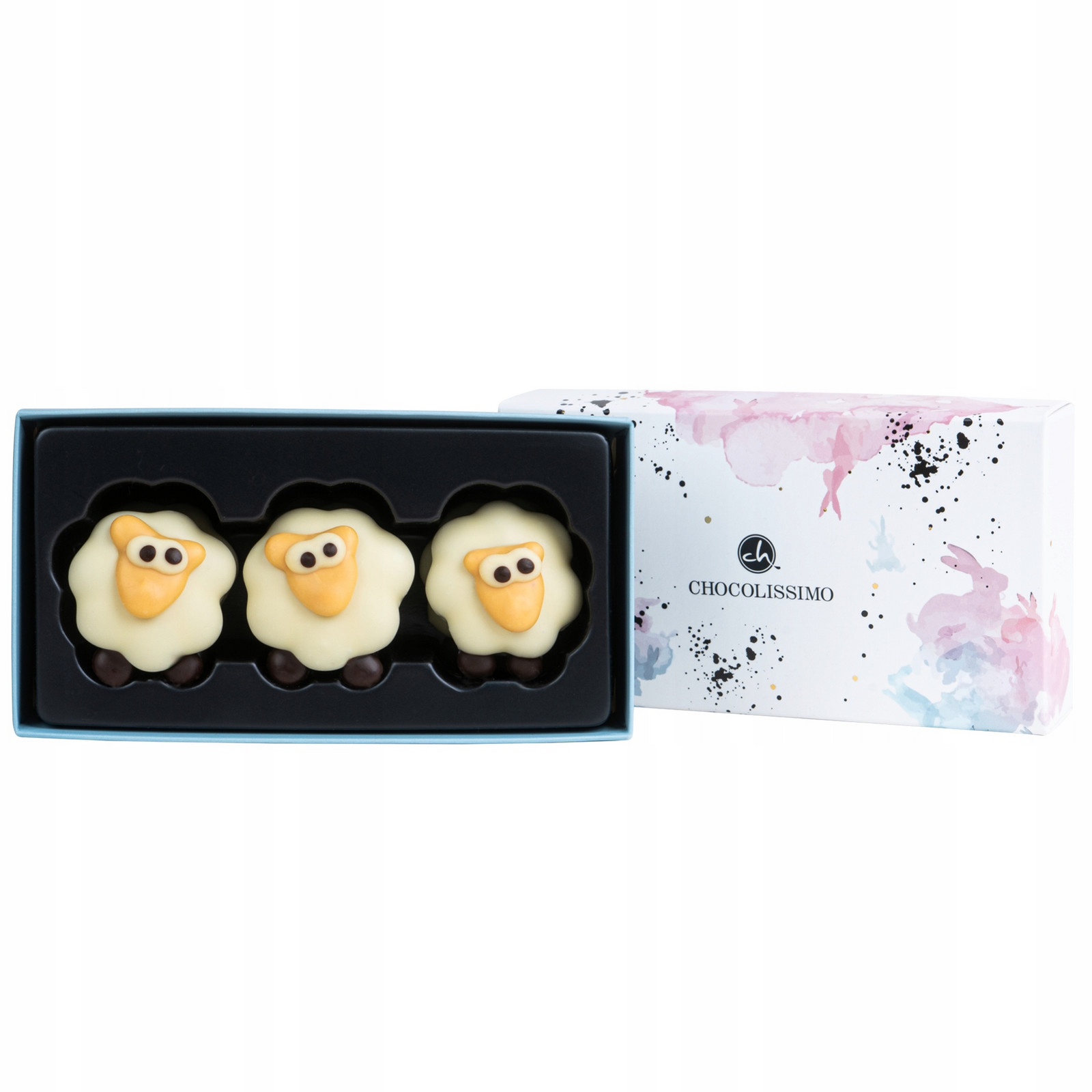 Velikonoční ovečky pralinky ruční výroba belgická čokoláda