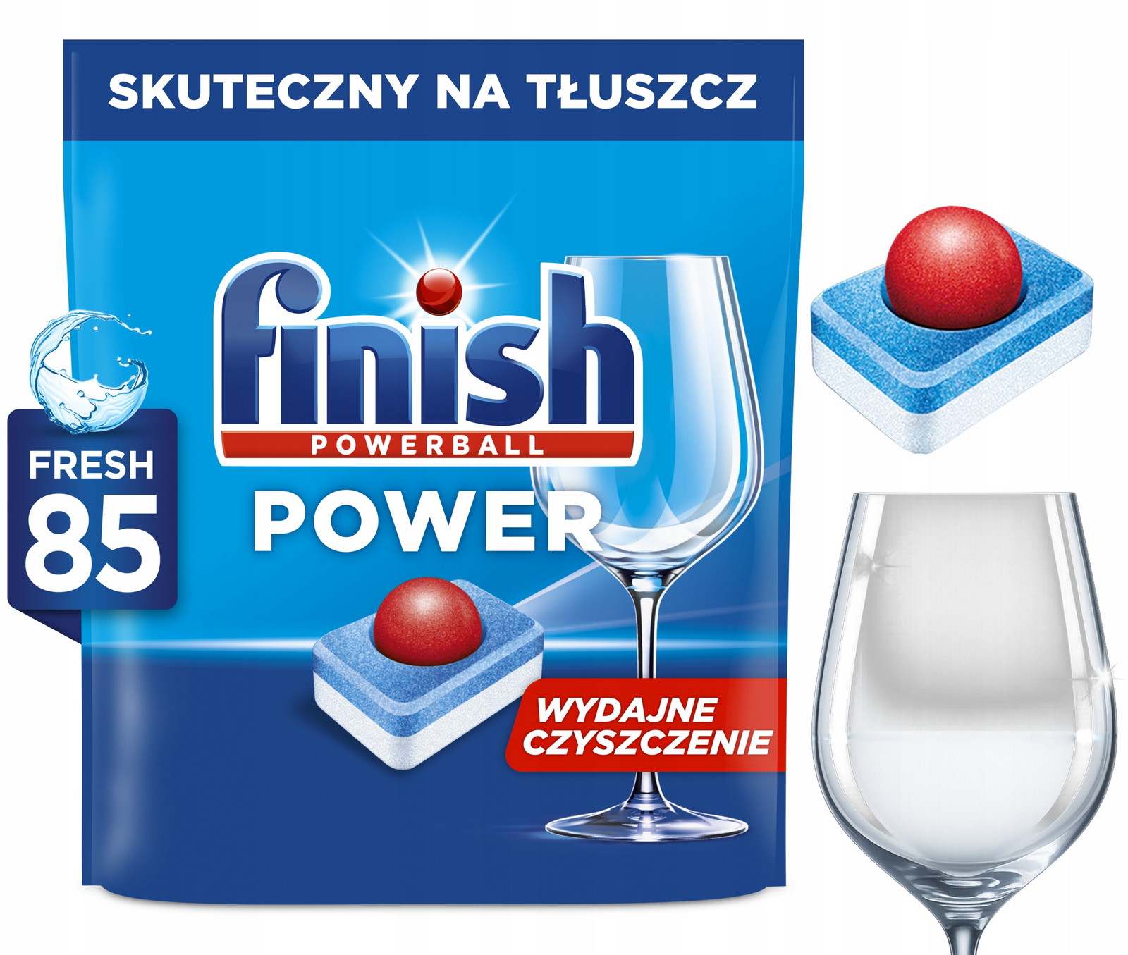 Tablety Finish Power Na Nádobí Efektivní Čištění All In 1 Fresh 85 ks
