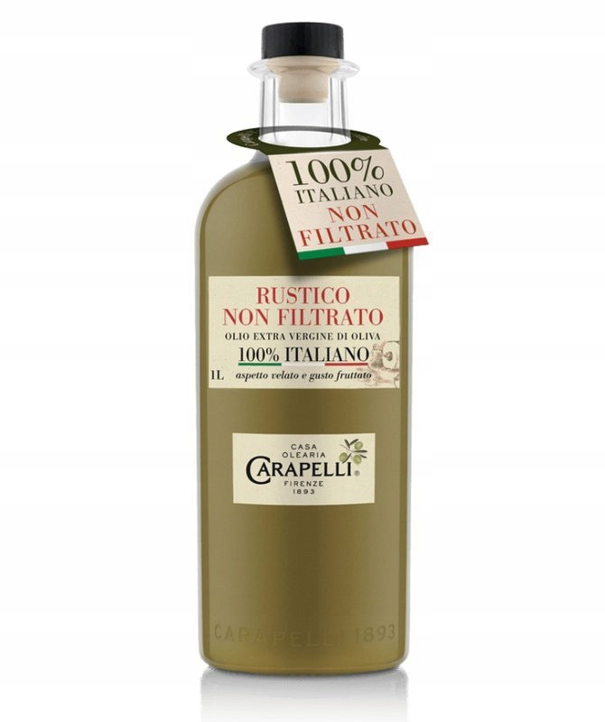 Prémiový italský olivový olej Olio ExtraVergine Rustico 1 l Carapelli