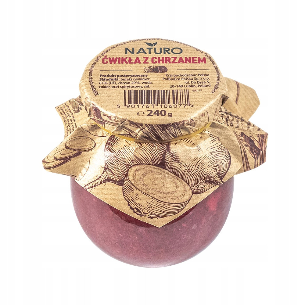 Naturo Červená Řepa s křenem 240 g Set: 8 ks