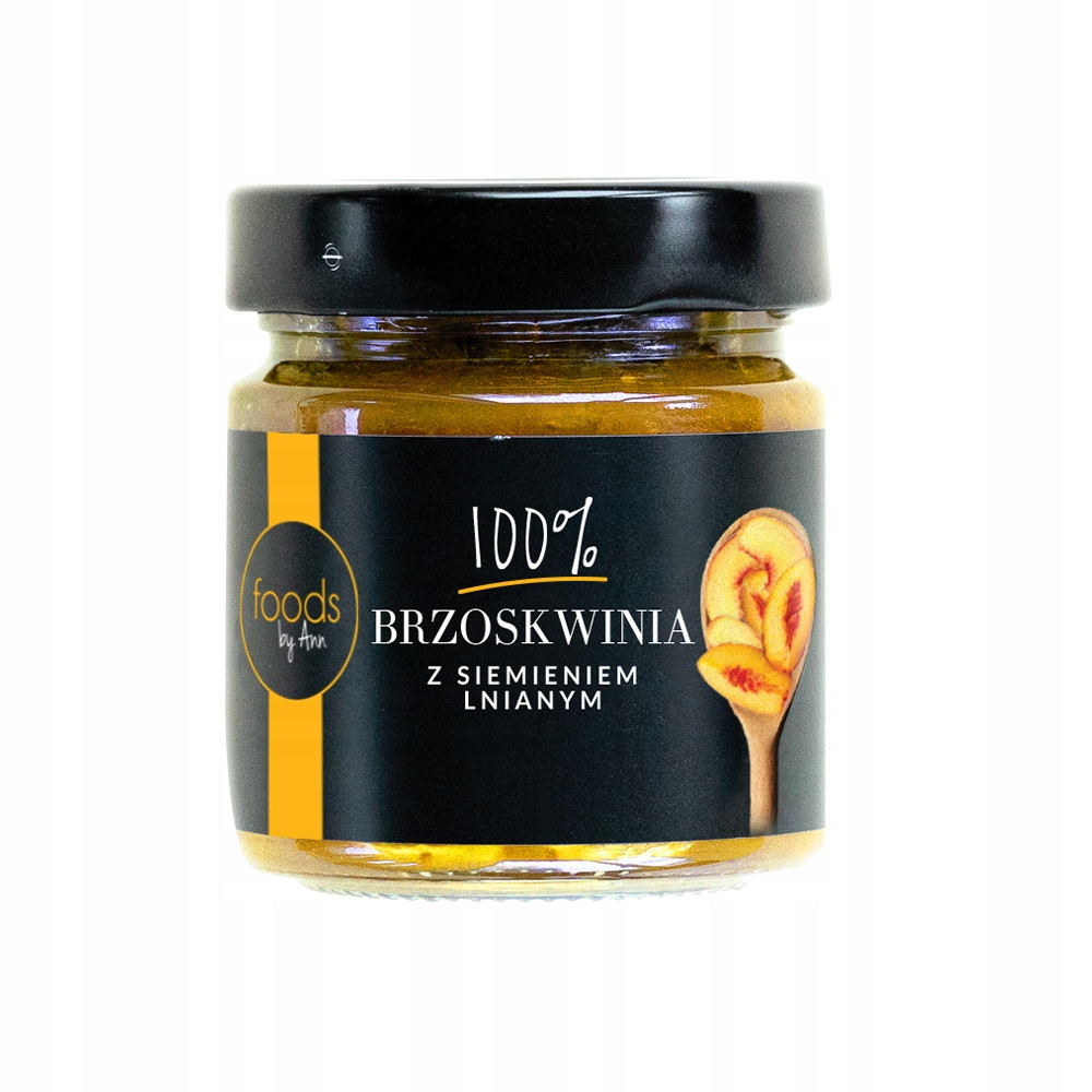 Foods By Ann Džem 100% broskvový s lněným semínkem 200 g Set: 6 ks