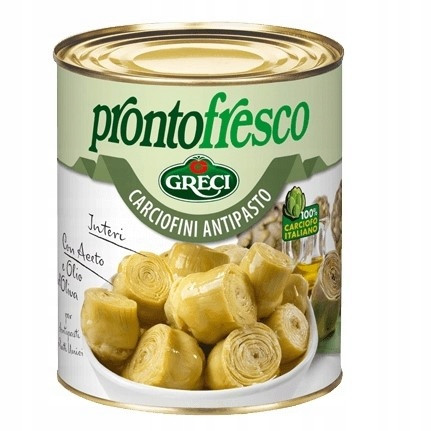 Celé artyčoky antipasto Carciofini Antipasto 780 g Italské Greci