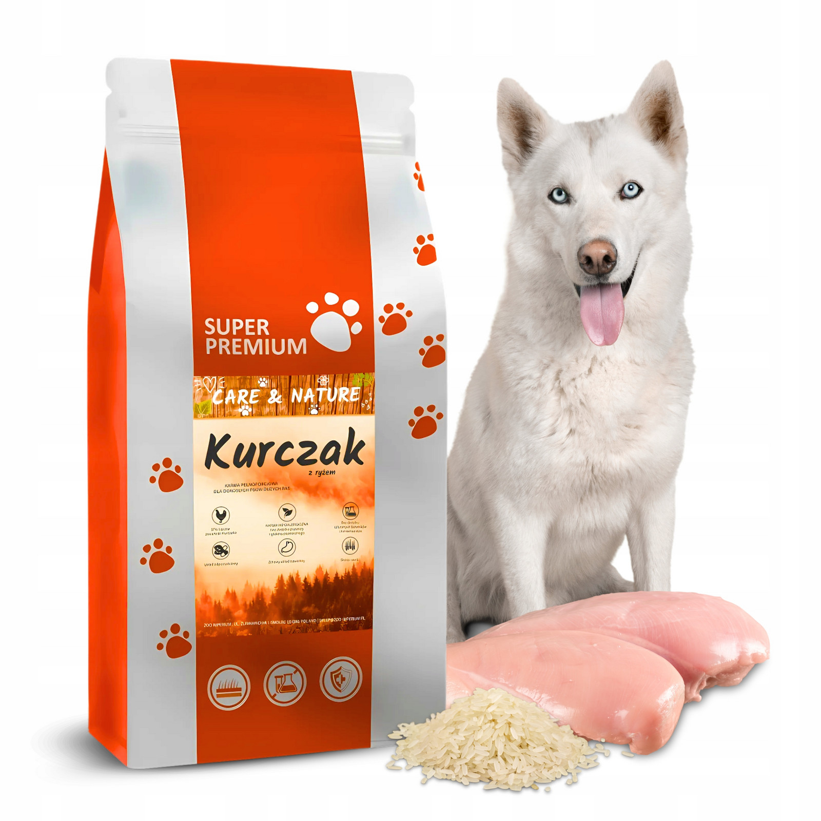 Suché Krmivo pro velké psy Care and Nature Sp Kuřecí hypoalergenní 12 kg