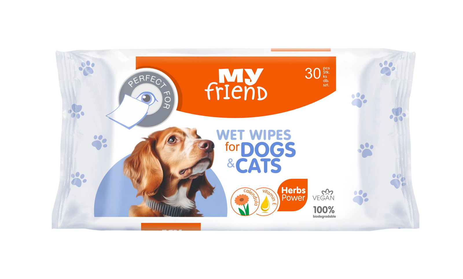 MY FRIEND Vlhčené ubrousky na oči pro psy a kočky 30 ks