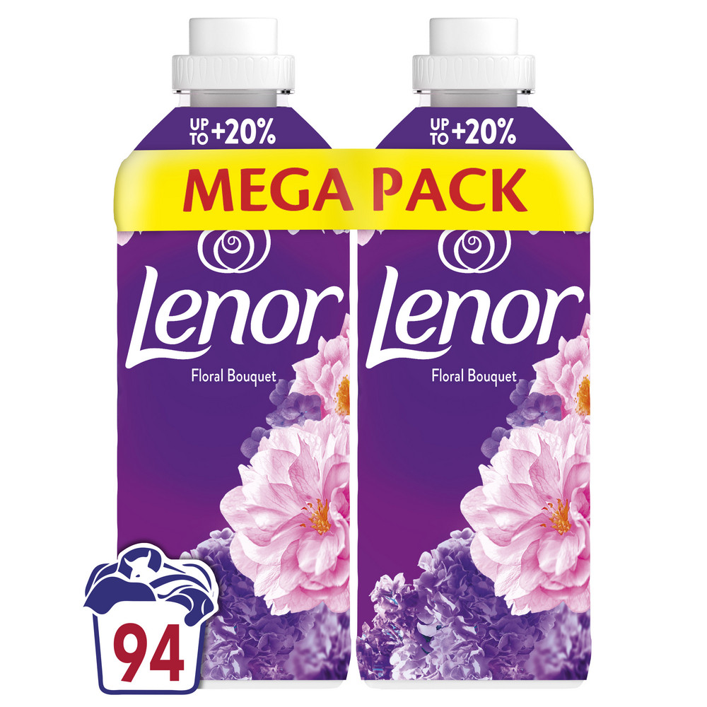 LENOR Aviváž 94 Praní, Floral Bouquet 2 x 987 l