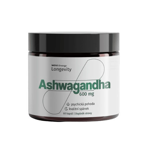 MOVIT ENERGY LONGEVITY - Ashwagandha 600 mg, 5% withanolidů, 60 kapslí