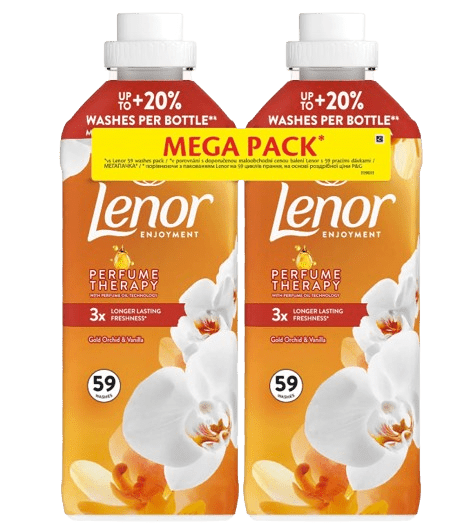 LENOR Aviváž, Orchid & Vanilla, 118 praní, 2 x 1.23 l