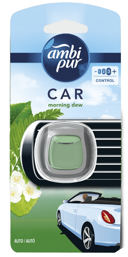 AMBIPUR Osvěžovač vzduchu do auta, náhradní náplň - Klip, Morning Dew