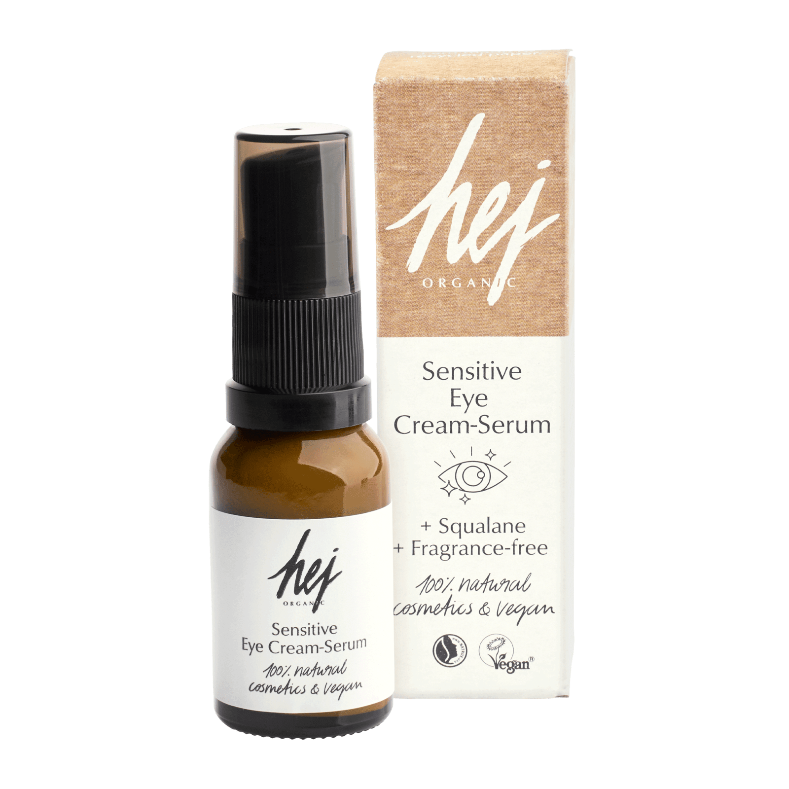 HEJ ORGANIC Omlazující oční krémové sérum pro citlivou pleť 15 ml