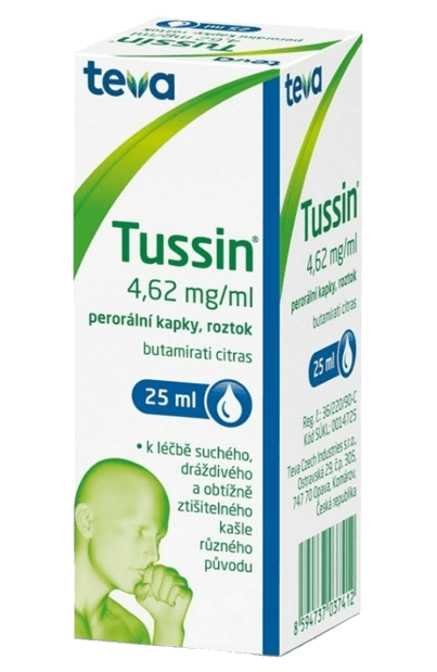 TUSSIN Kapky, roztok 4.62mg/ml, 25 ml