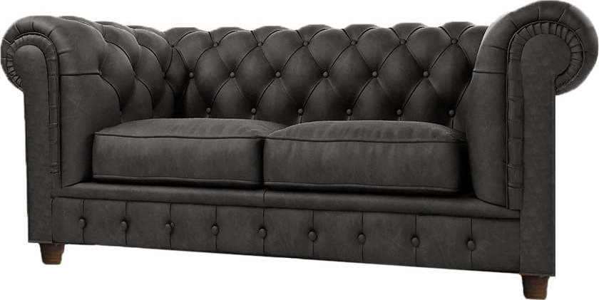 Antracitová sametová pohovka 184 cm Cambridge – Ropez