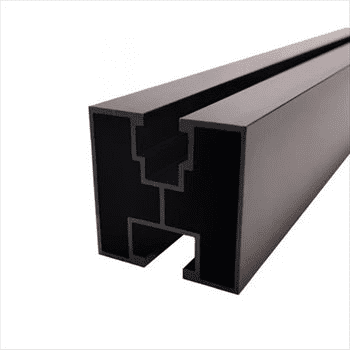 FVE ČERNÝ Hliníkový montážní H profil 40x40mm, 2,4m, délka 2400mm pro M10 hlavu