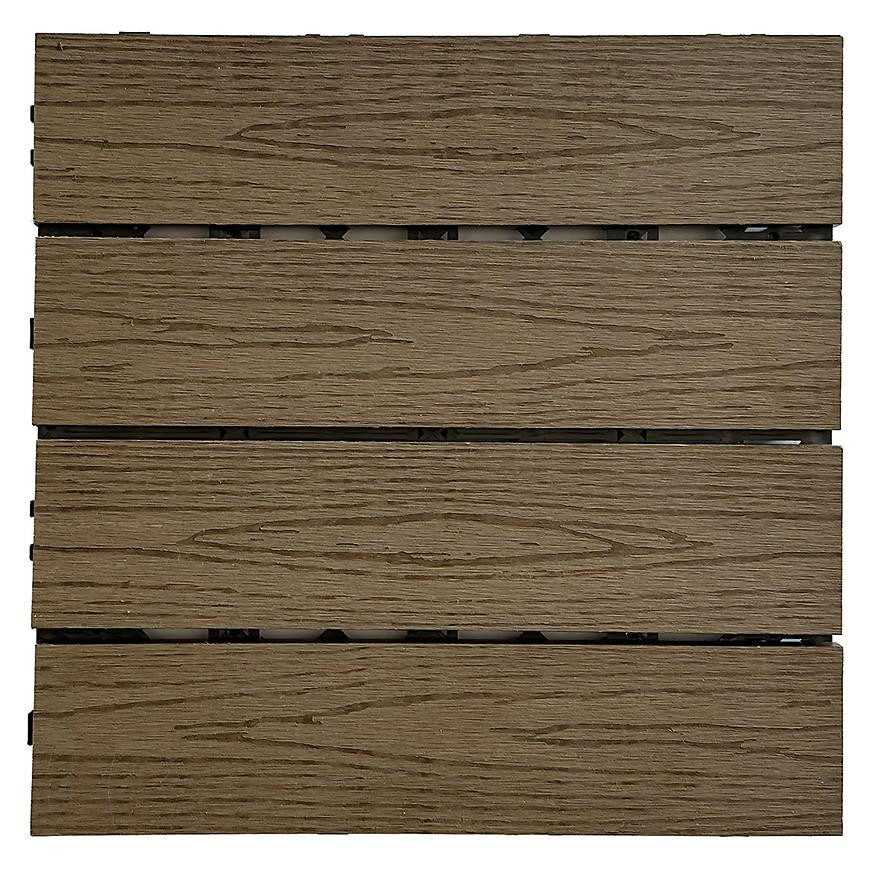 Terasová dlaždice tmavě hnědé dřevo 300X300