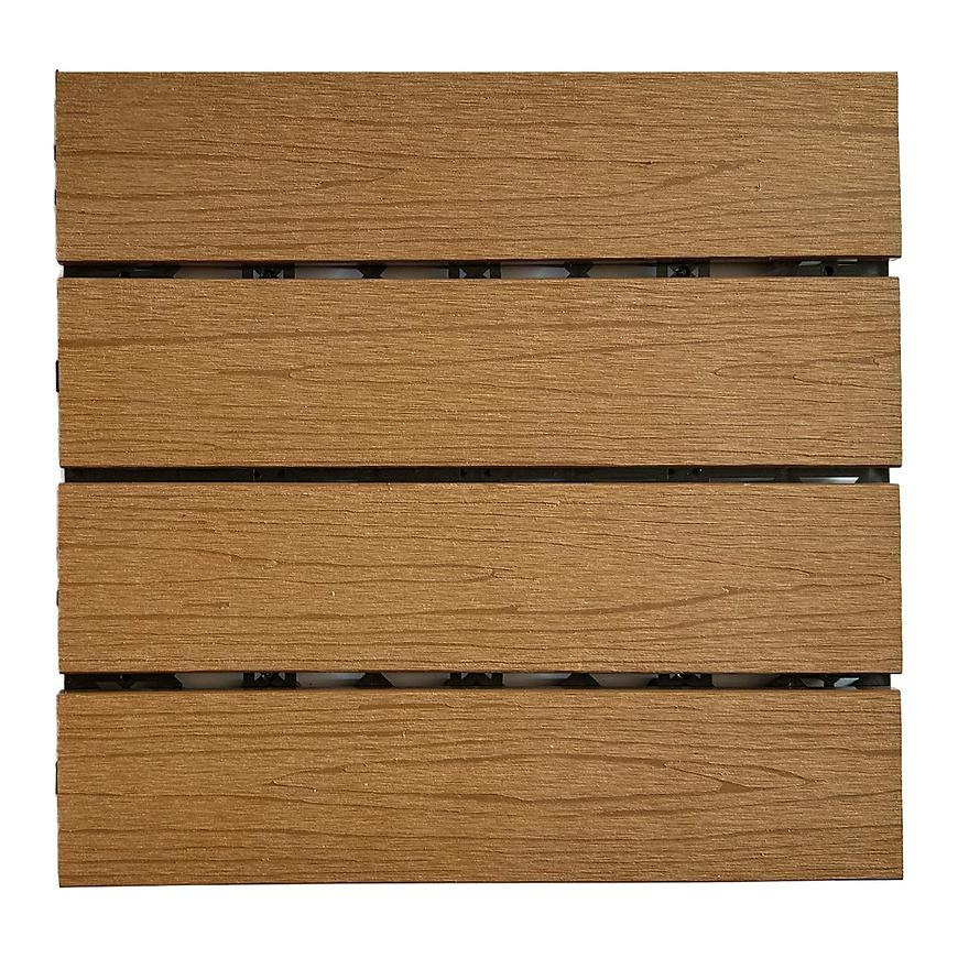 Terasová dlaždice tmavě teak dřevo 300X300