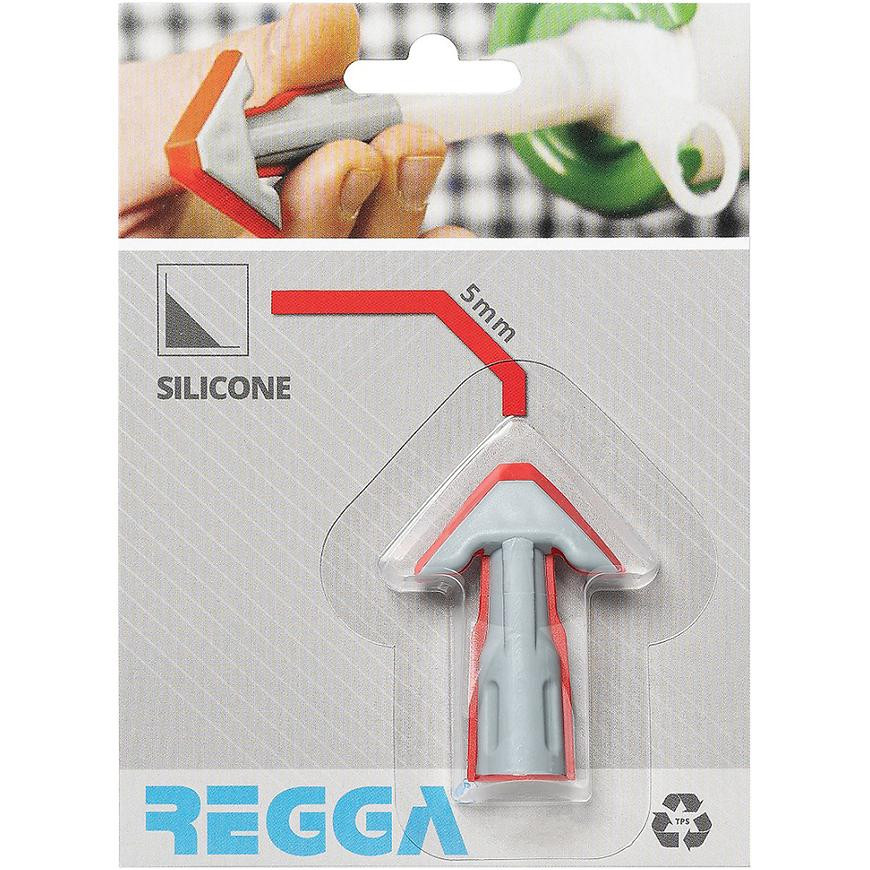 Aplikační špička na silikon Regga červená 5 mm rovná