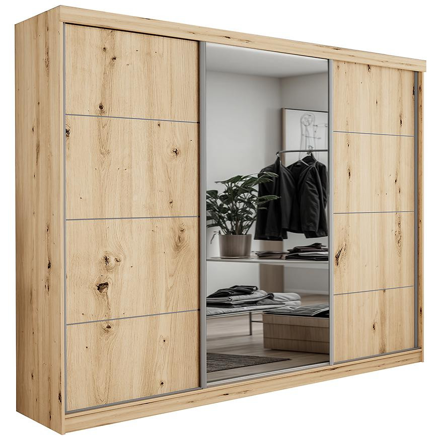 Skříň Palermo 250 artisan + zrcadlo