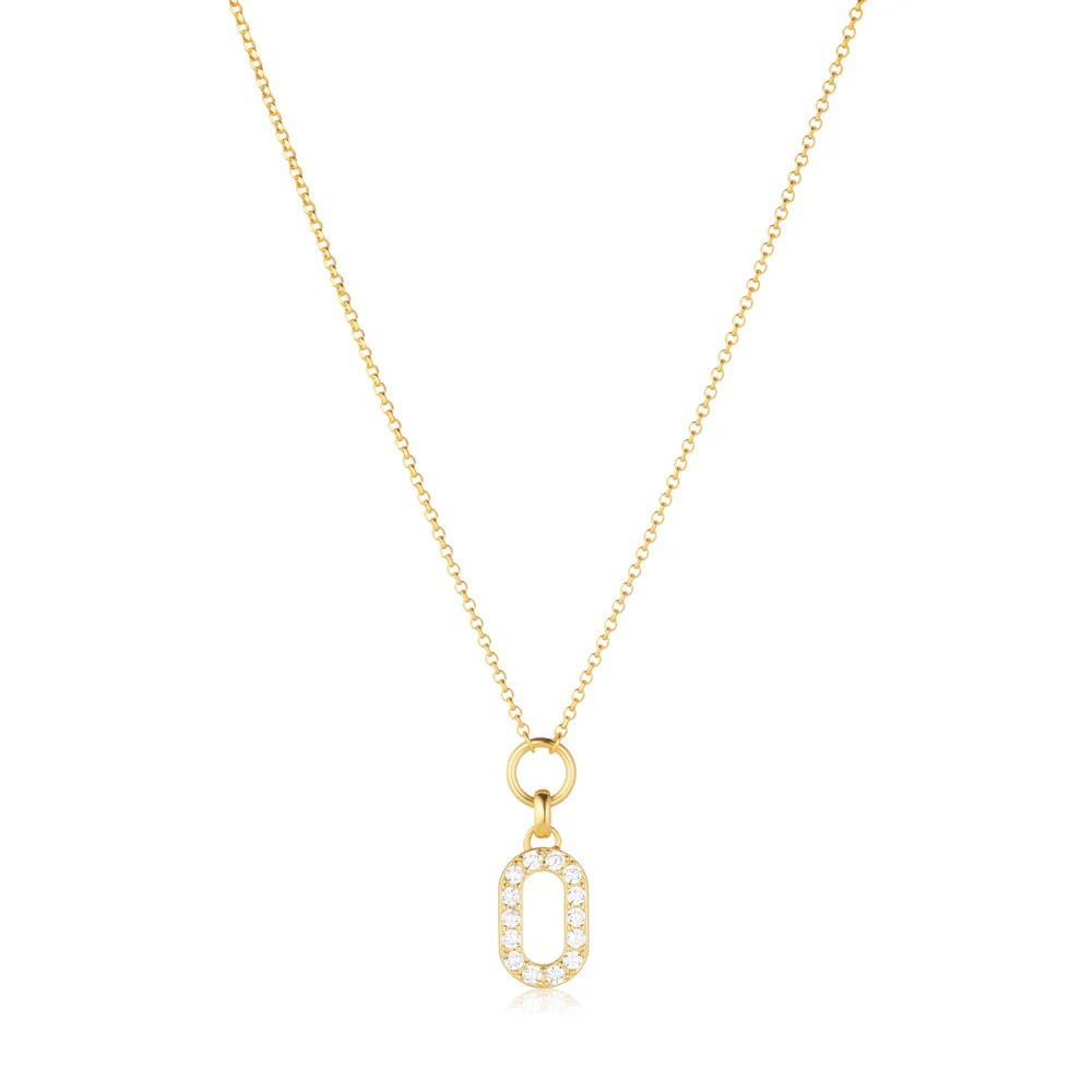 Sif Jakobs Luxusní pozlacený náhrdelník s kubickými zirkony Capizzi SJ-N42230-CZ-YG