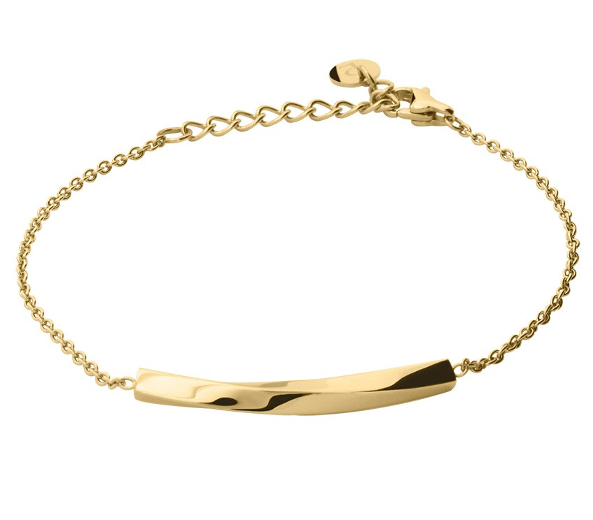 Pierre Lannier Elegantní pozlacený náramek Entasis BJ20A5201