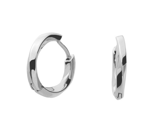 Pierre Lannier Minimalistické kruhové náušnice Entasis BJ20A6101