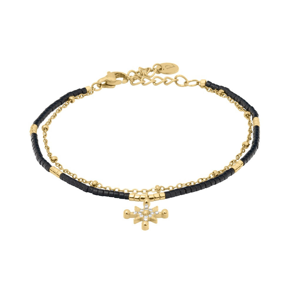 Pierre Lannier Dvojitý pozlacený náramek pro ženy Antharea BJ25A8231