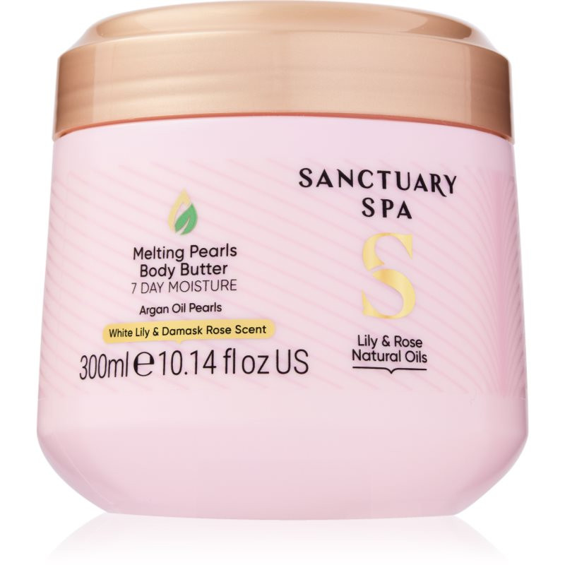 Sanctuary Spa Lily & Rose intenzivně hydratační tělové máslo 300 ml