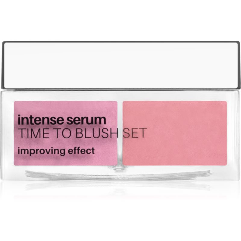 NEO MAKE UP Intense Serum Time To Blush Set pudrová tvářenka odstín 01 Pink 6 g
