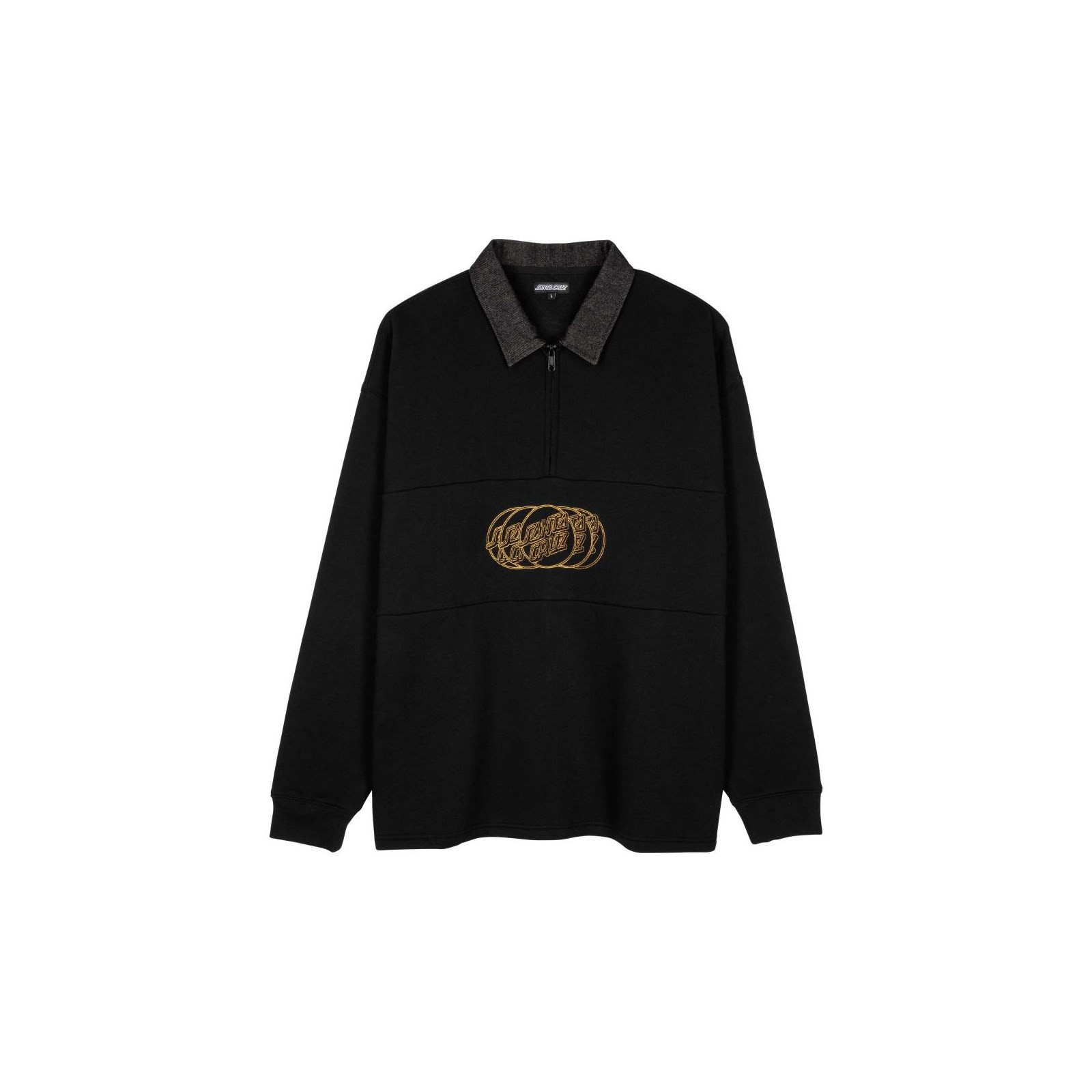 mikina SANTA CRUZ - Change Zip Crew Black (BLACK) velikost: M