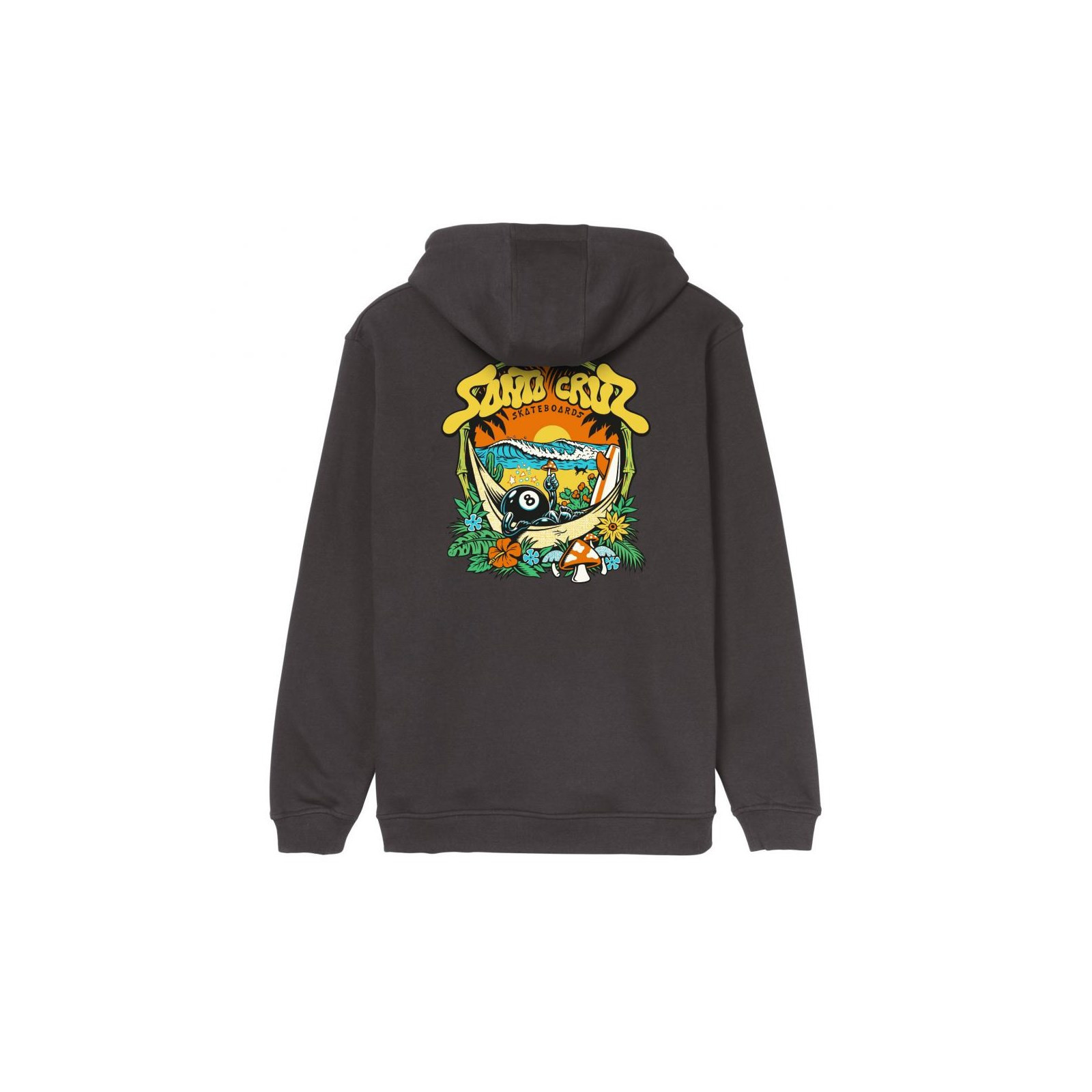 mikina SANTA CRUZ - Winkowski 8Baller Trip Hood Washed Black (WASHED BLACK) velikost: M