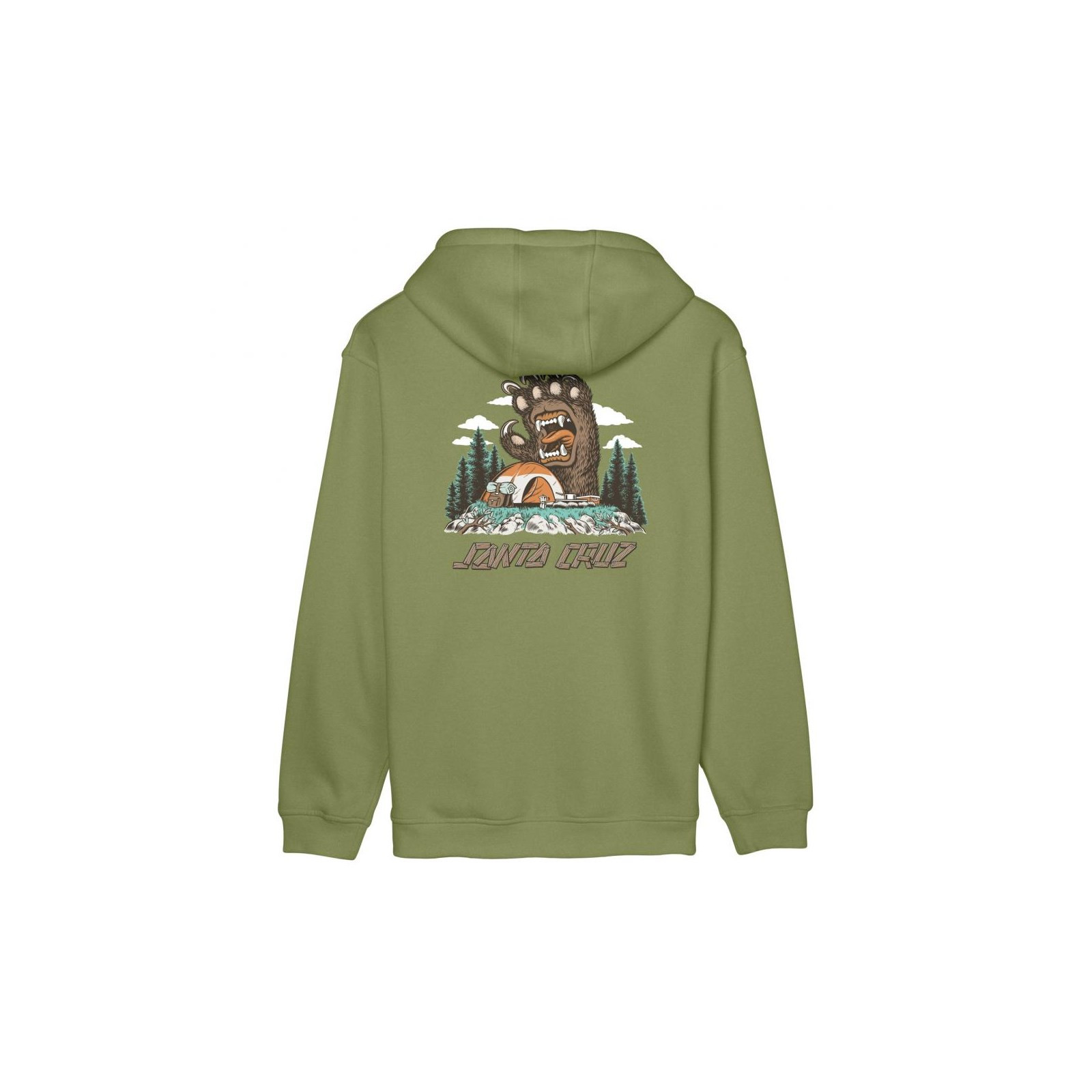 mikina SANTA CRUZ - Screaming Grizzly Hood Iguana (IGUANA) velikost: S